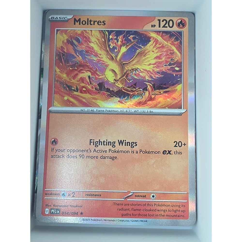 Moltres 014/094 Rare Phantasmal Flames Pokemon Near Mint
